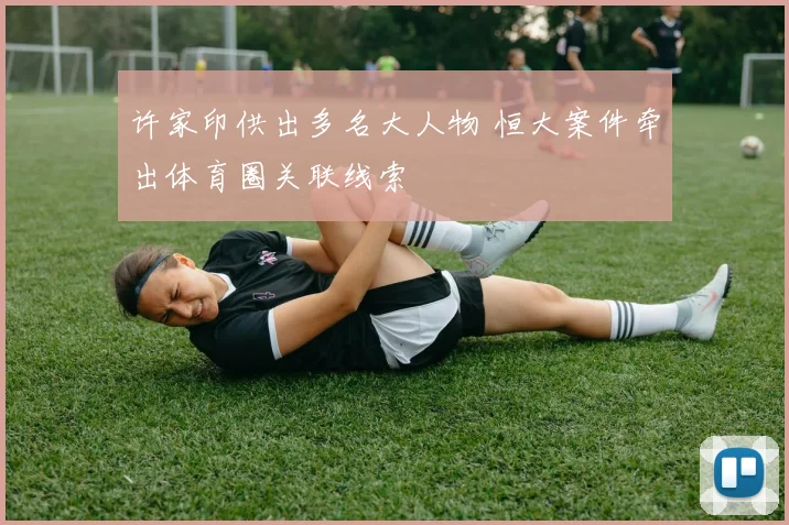 许家印供出多名大人物 恒大案件牵出体育圈关联线索